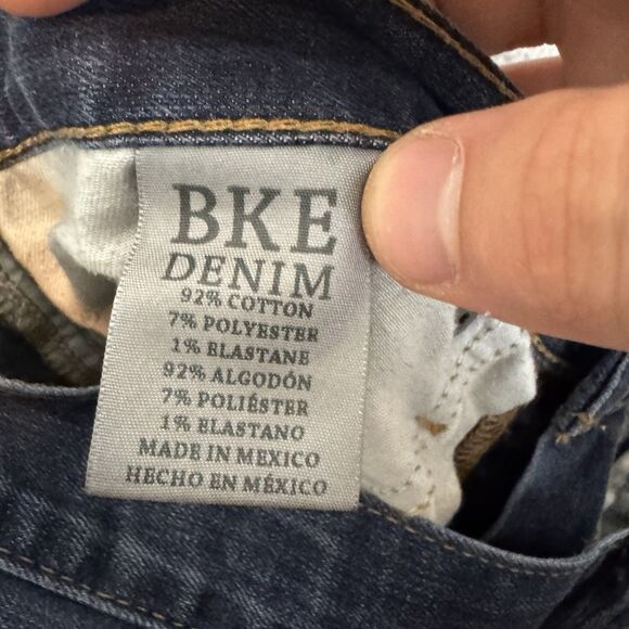 BKE Jeans Mens 33x27 Jake Straight Blue Buckle Stretch Denim Pants - Picture 10 of 11